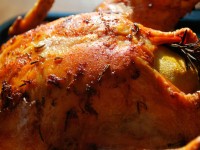 Запеченная курица с лимонами