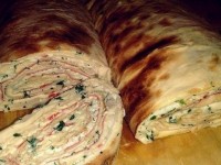 Крабовый рулет из лаваша