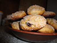Плюшки овсяные с вишнями и орехами