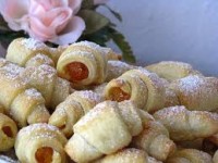 Творожные рогалики с начинкой