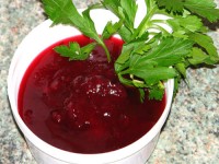 Как приготовить клюквенный соус к мясу