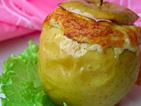 Запеченные яблоки с творожной начинкой