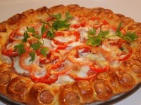 Пирог с курицей из дрожжевого теста