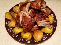 Курица в духовке с яблоками – нежное мясо с хрустящей, ароматной корочкой