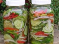 Консервированные огурцы с болгарским перцем. Заготовки на зиму