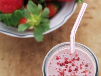 Фантастически вкусный клубничный коктейль!