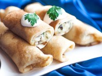 Блины с грибами и картофелем. Рецепт блинчиков на молоке