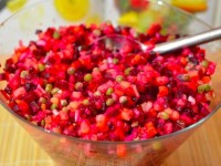 Винегрет с зеленым горошком