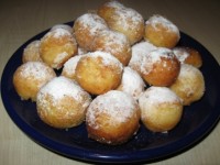 Творожные пончики с ванилью