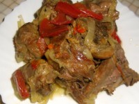 Баранья грудинка под сметанным соусом – старорусская кухня