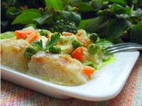 Запеченная треска с кореньями и сливками – рецепт старорусской кухни