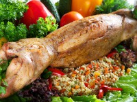 Старорусская кухня – кролик, фаршированный яблоками
