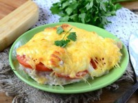 Куриные грудки в духовке под сырной шубой